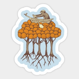 Sailing the High Trees Sticker